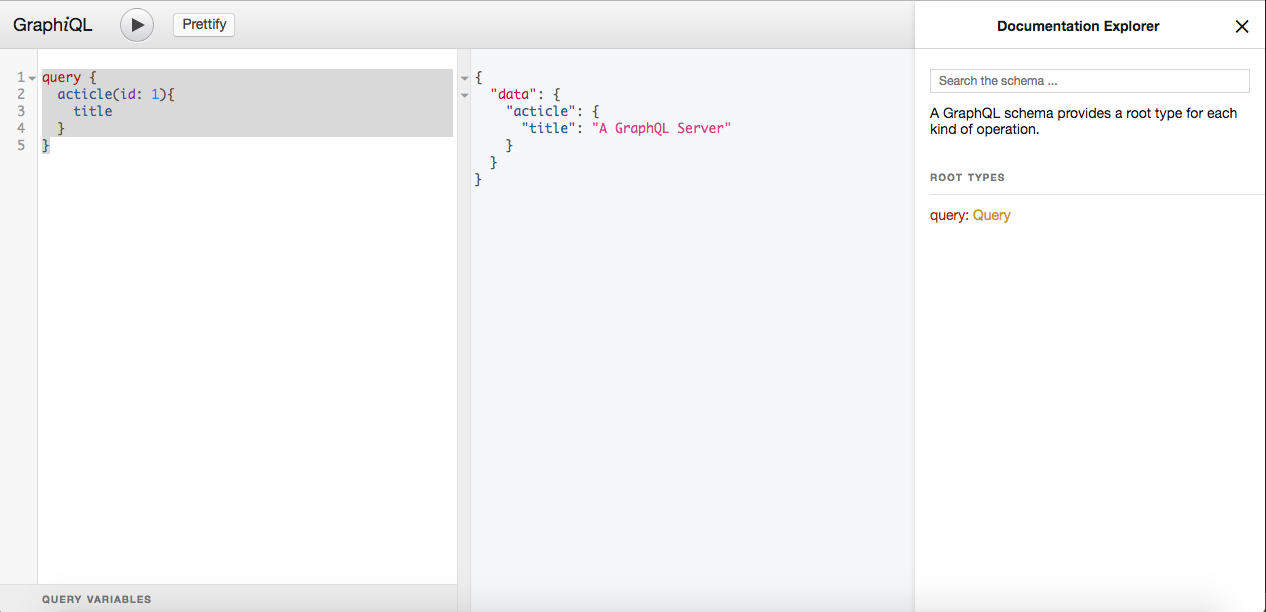 GraphiQL Example